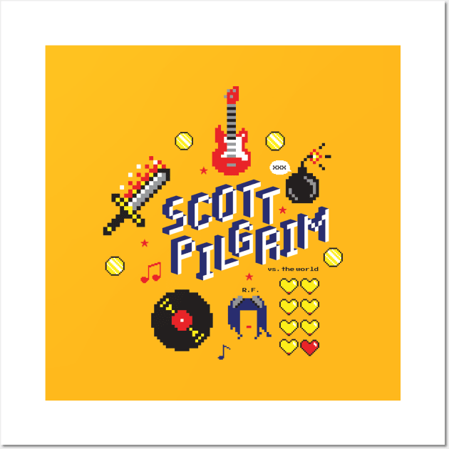 Scott Pilgrim Wall Art by quadrin